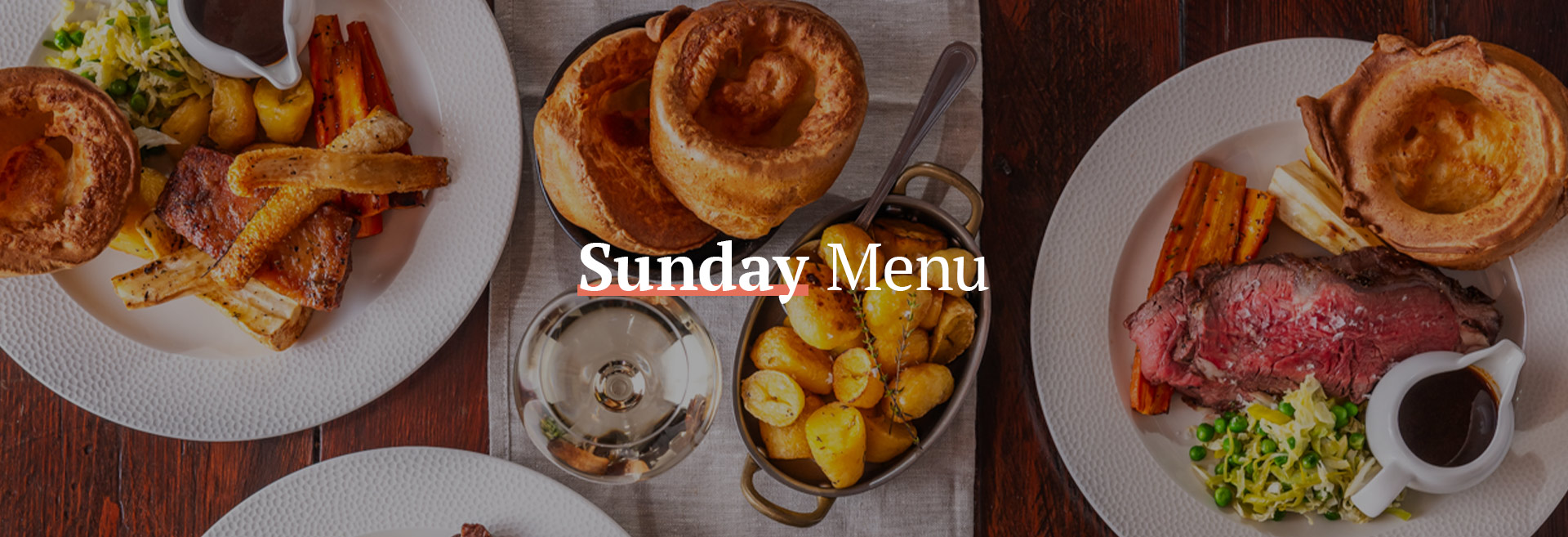 Sunday Menu at The Sun